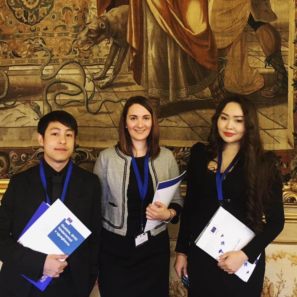 Jenn Galandy pictured as a delegate representing University of Nottingham at European Conference on Brexit: Milan, Italy April 2017
